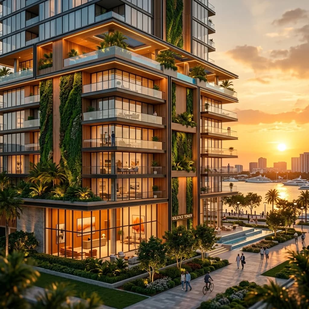 Modern apartment building